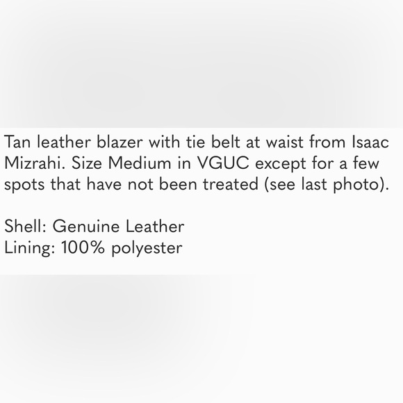 Tan Suede Leather Blazer Jacket - Picture 4 of 4